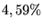 $4,59\%$