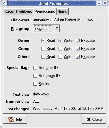 Folder Permissions